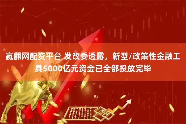 赢翻网配资平台 发改委透露，新型/政策性金融工具5000亿元资金已全部投放完毕